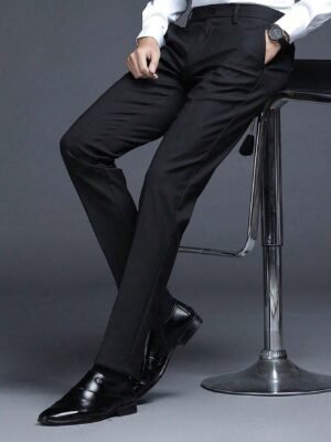 Pantalon long noir formel pour homme