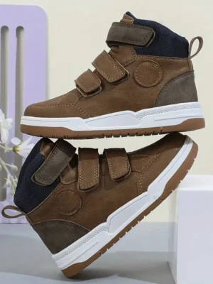 1 paire de chaussures de sport montantes décontractées pour enfants