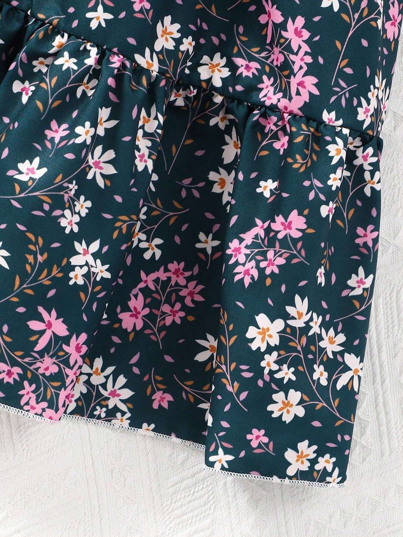 Jupe d'été décontractée à imprimé floral pour fille préadolescente – Image 3