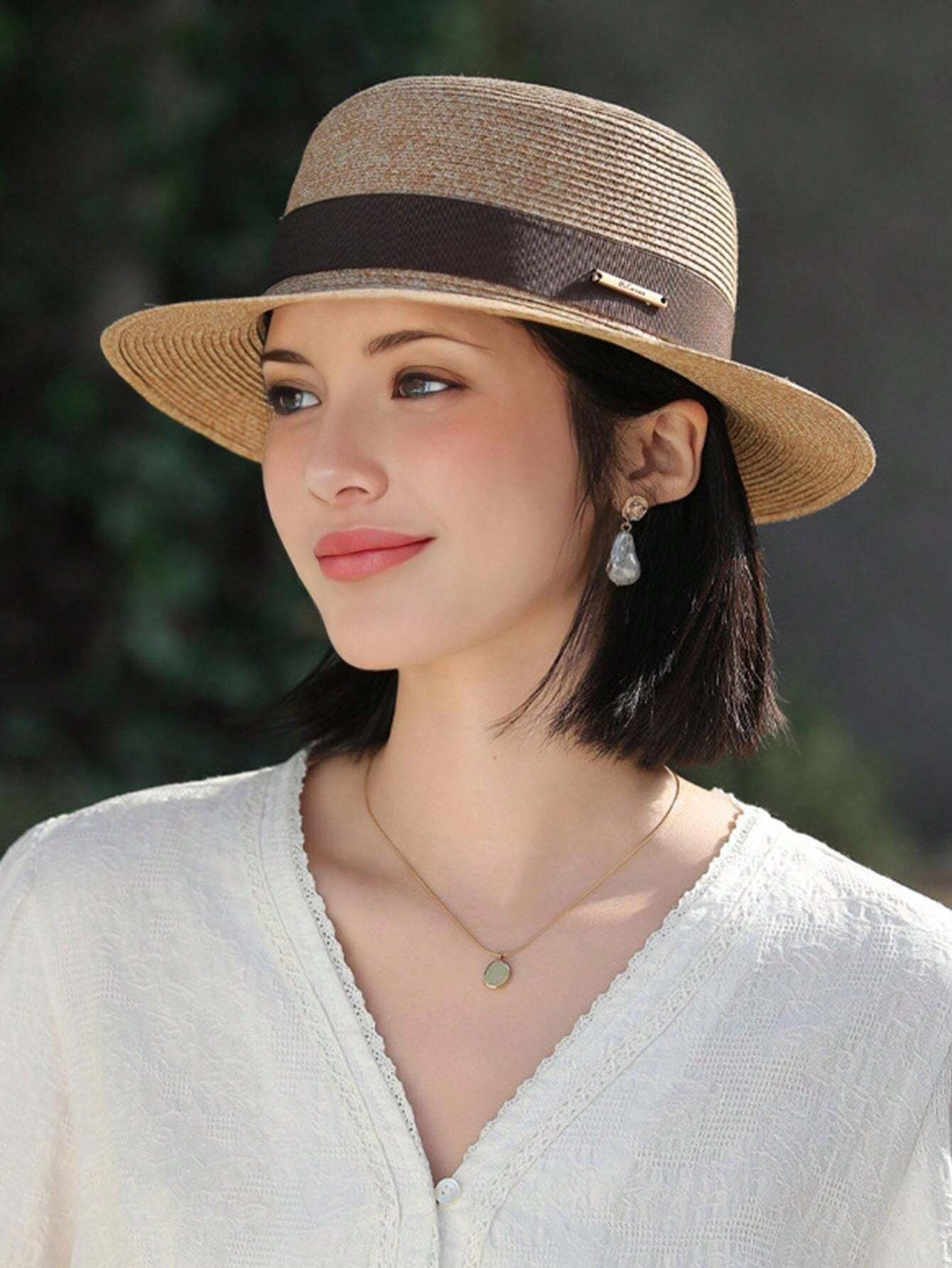 Chapeau de paille décontracté de haute qualité pour femme – Image 2