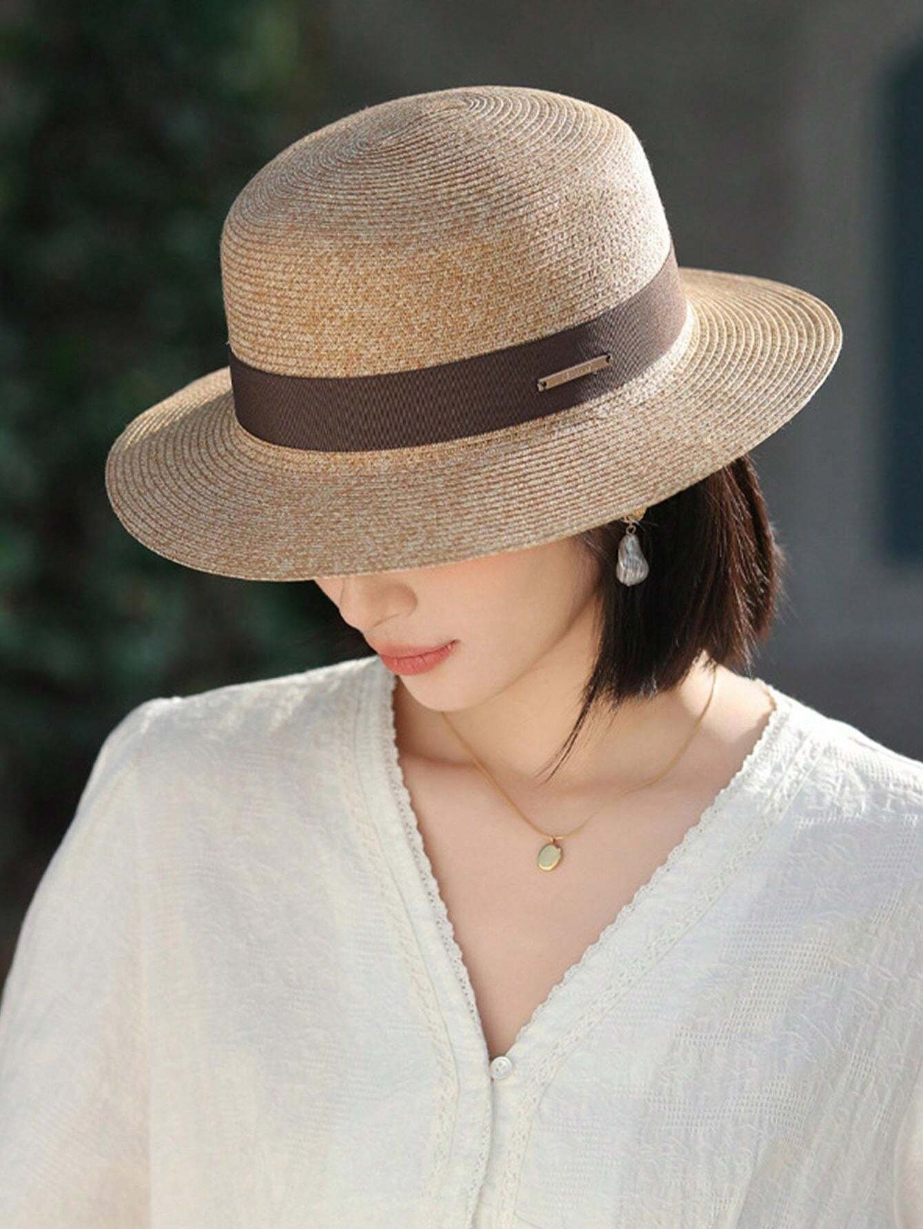 Chapeau de paille décontracté de haute qualité pour femme – Image 3