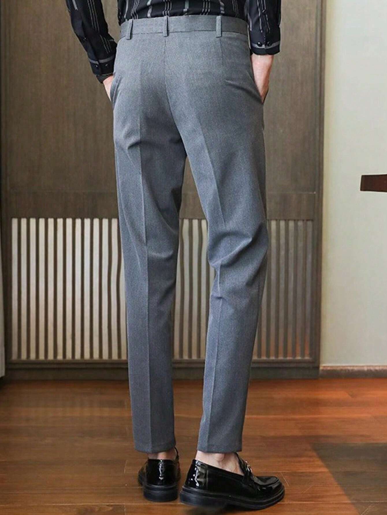 Pantalon long noir formel pour homme – Image 3